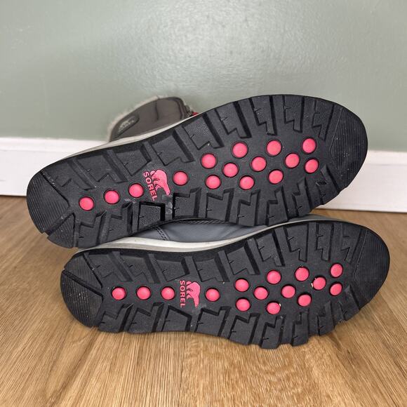 Sorel Women's 7 Boots Whitney Tall Lace Gray Waterproof Insulated Winter Comfy - Picture 5 of 7